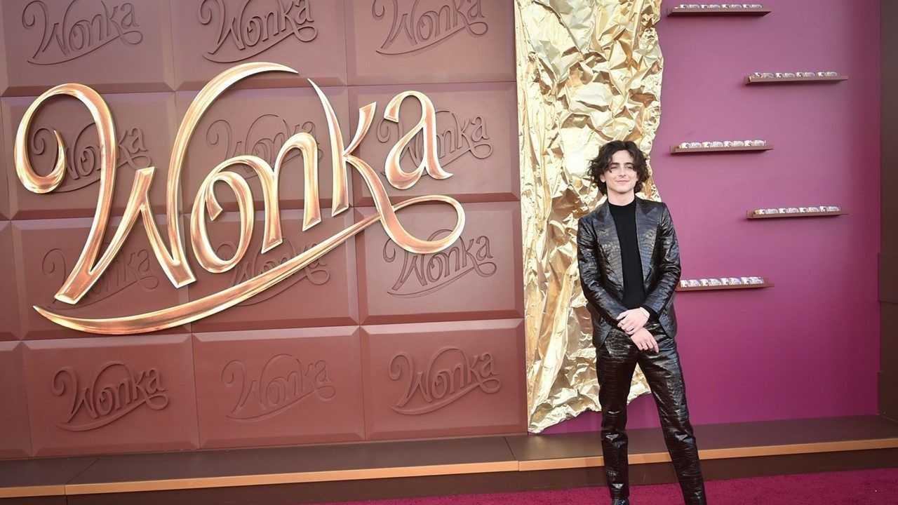 Timothee Chalamet arrives at the premiere of 