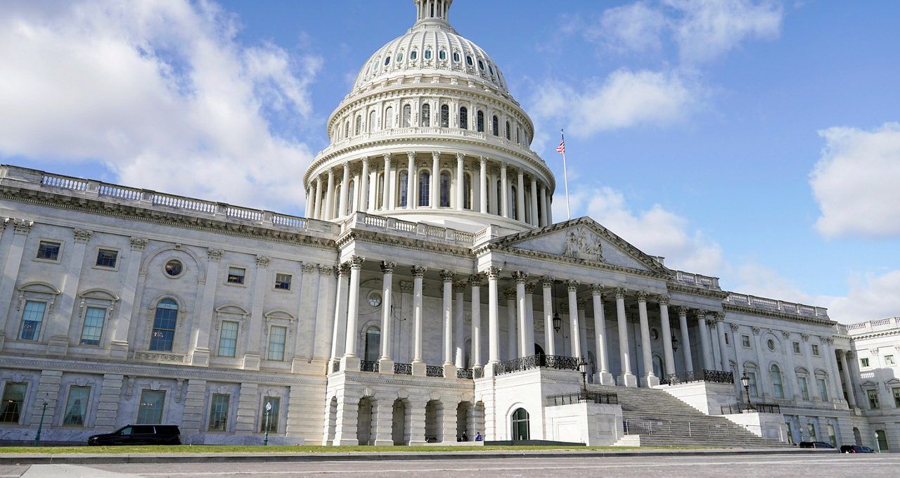 The U.S Capitol is seen on Monday, Dec. 18, 2023, in Washington. (AP Photo/Mariam Zuhaib)