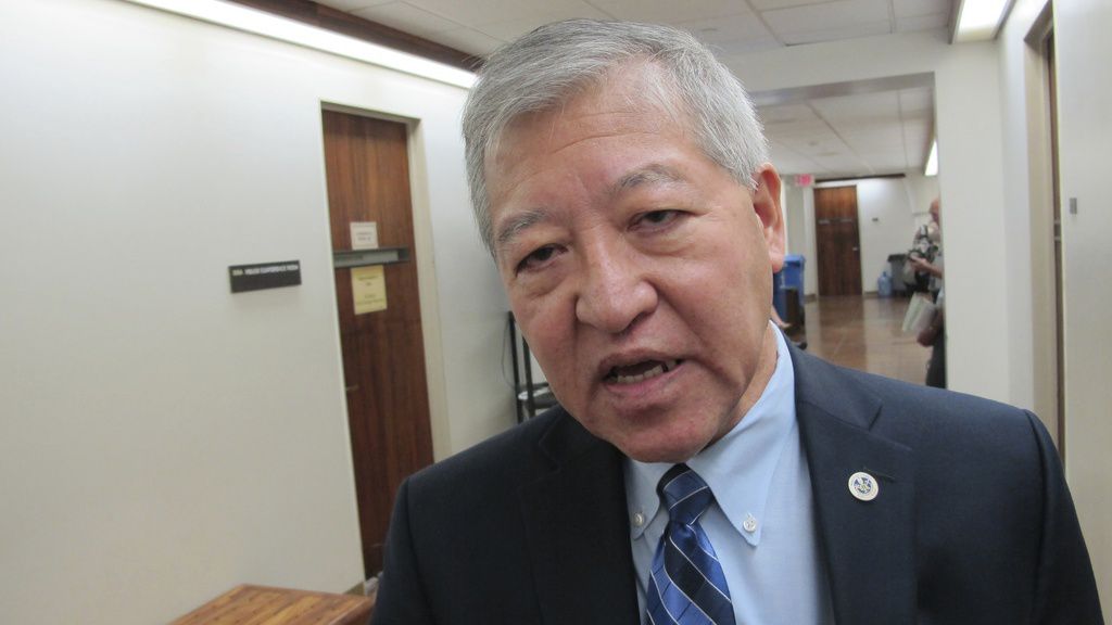 Honolulu Prosecuting Attorney Keith Kaneshiro talks to The Associated Press in Honolulu, March 2, 2016. (AP Photo/Cathy Bussewitz, File)