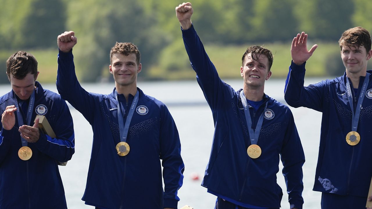 U.S. wins first rowing Olympic gold medal in men’s four class since 1960