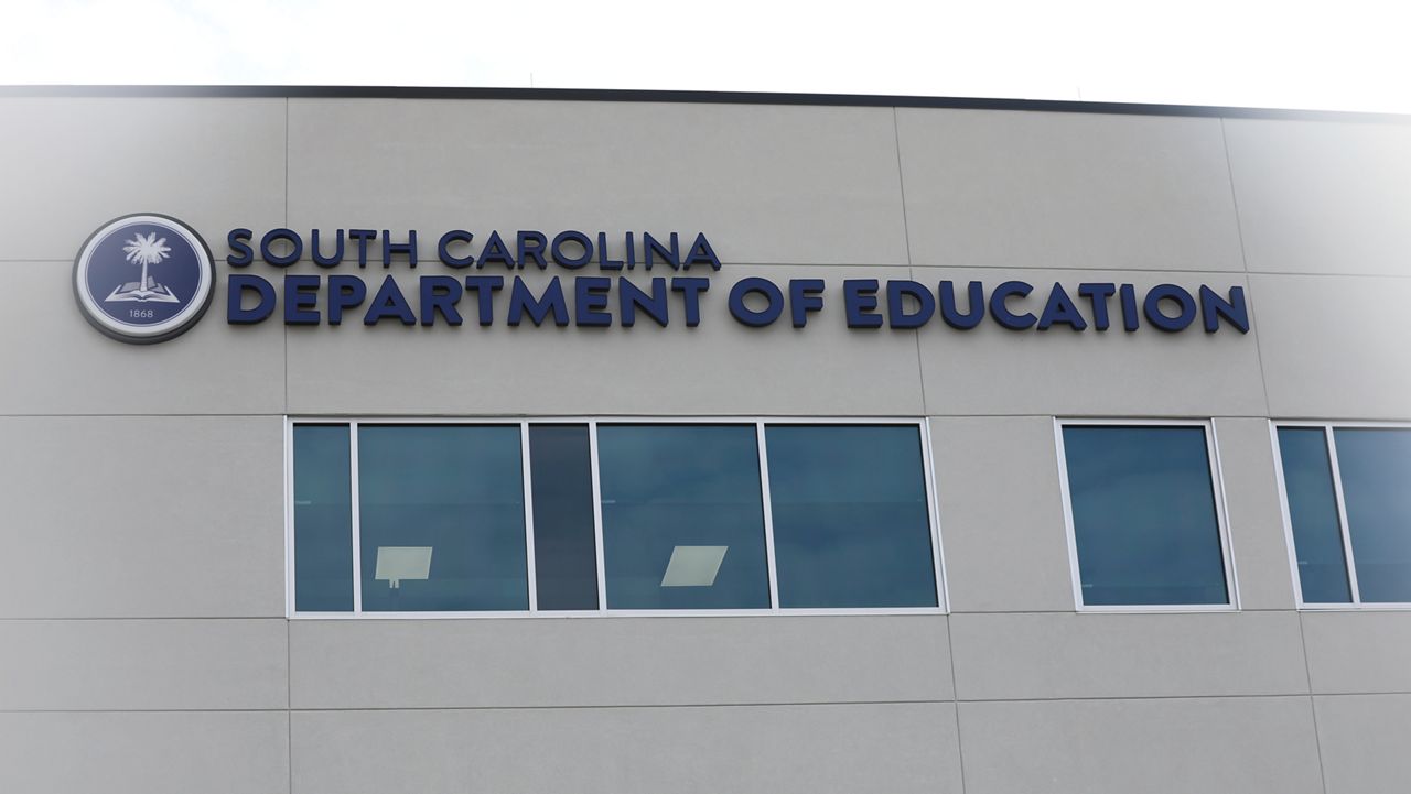 The headquarters for the South Carolina Department of Education is seen on Tuesday, Aug. 13, 2024, in West Columbia, S.C. (AP Photo/Jeffrey Collins)