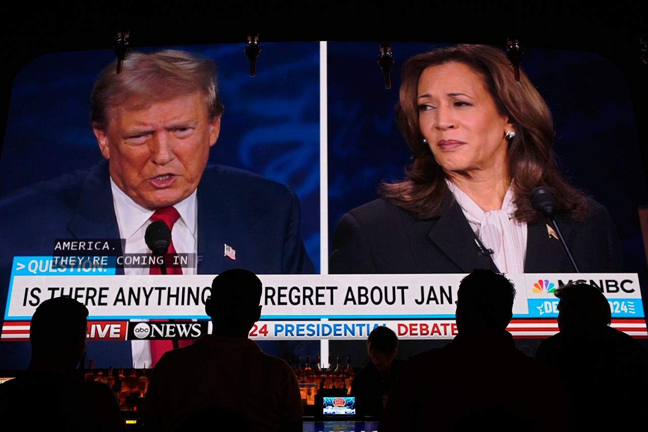 Los candidatos, Donald Trump y Kamala Harris.