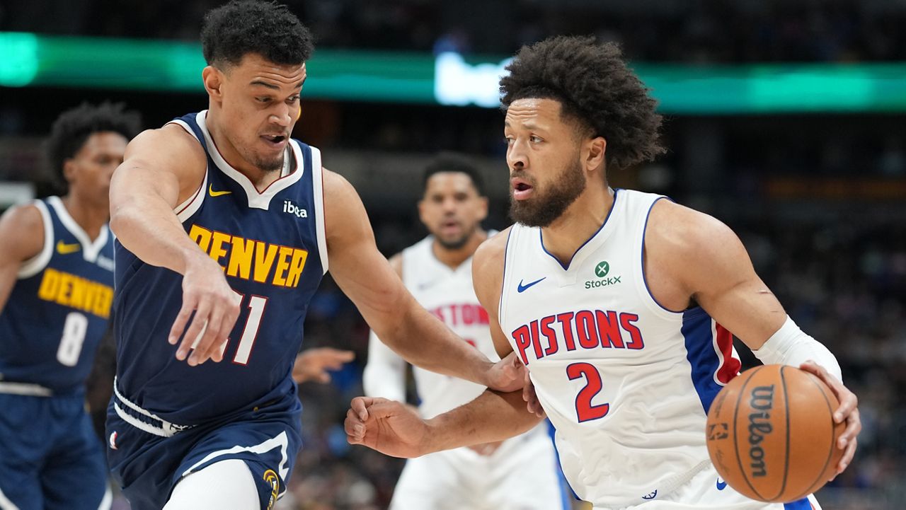 Pistons hold off Nuggets 109-107