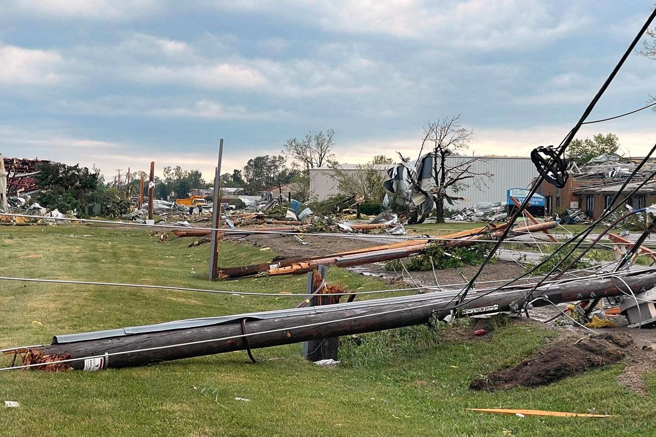 PHOTOS: Damage piles up in Fox Valley after tornado