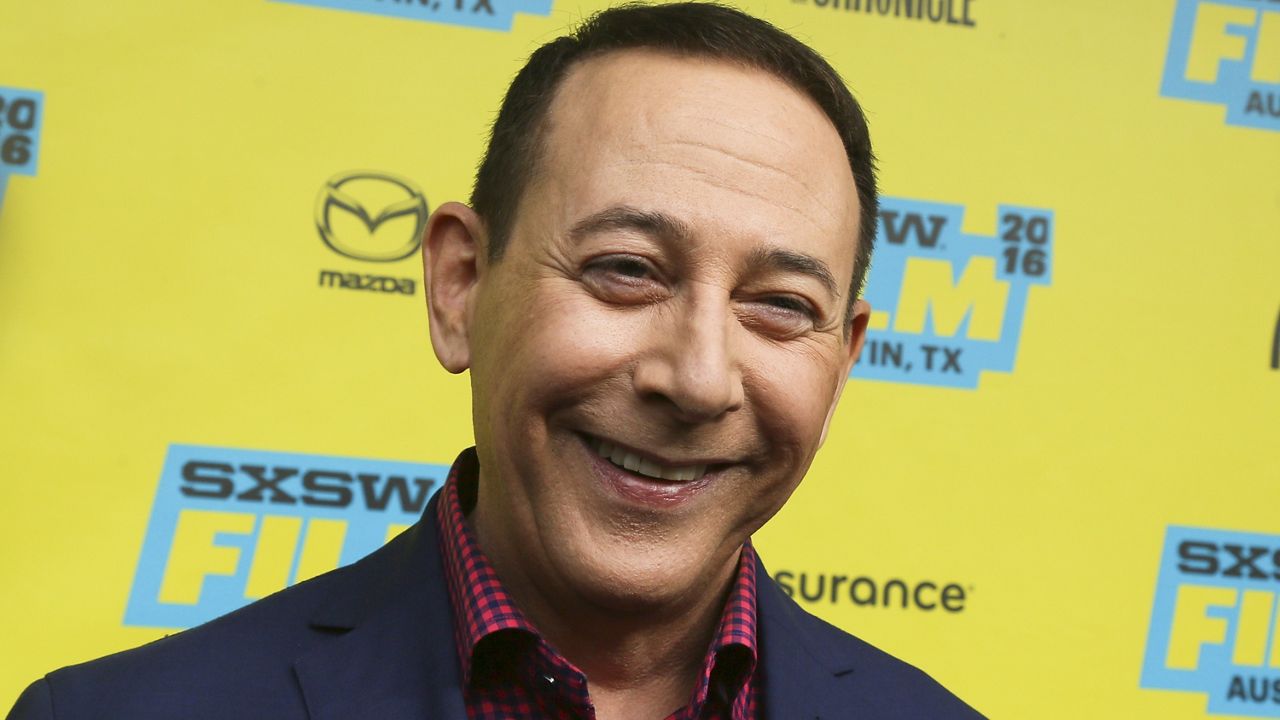 Paul Reubens attends the world premiere of "Pee-wee's Big Holiday" during the South by Southwest Film Festival on Thursday, March 17, 2016, in Austin, Texas. (Photo by Jack Plunkett/Invision/AP)