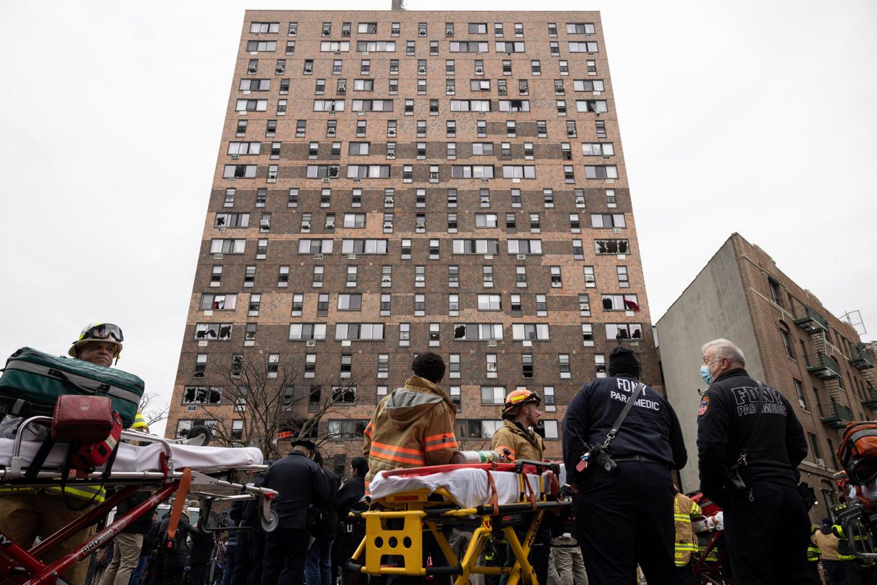 Dozens injured in large Bronx apartment building fire