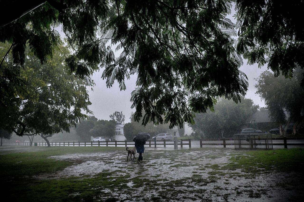 Rare October storm brings heavy rain and possible mudslides to Southern ...