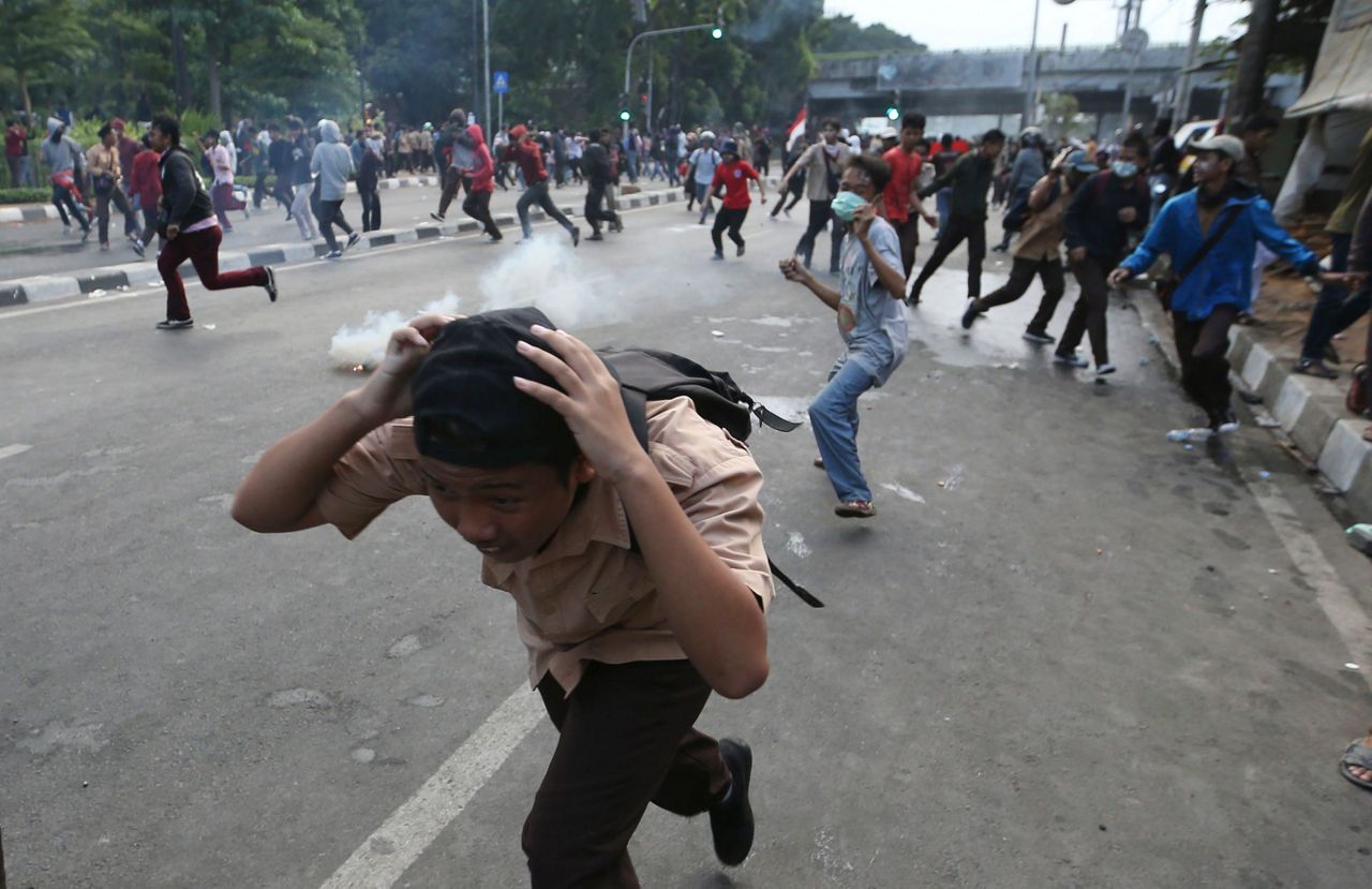 More than 80 students wounded during Indonesia protest