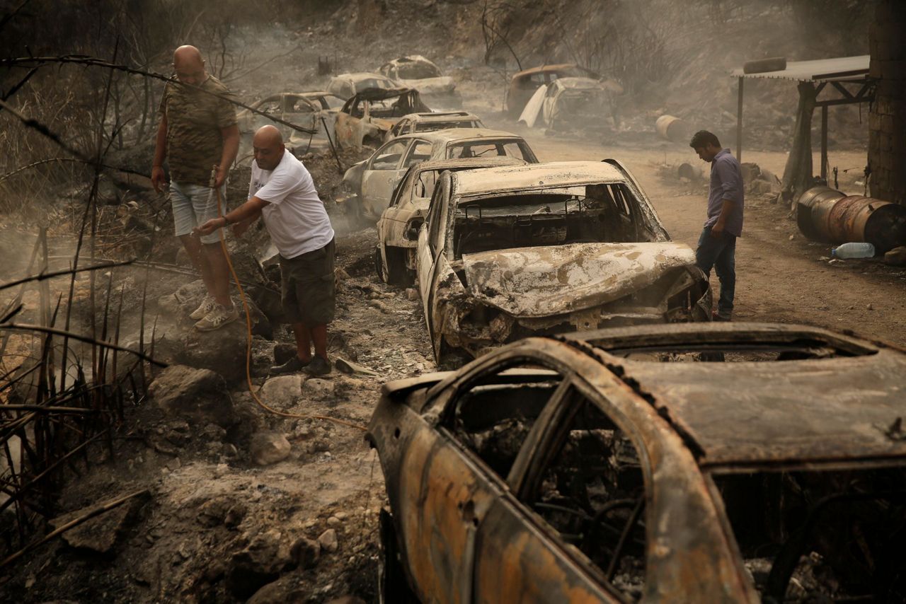 Wildfires Burn Out Of Control In Lebanon And Syria