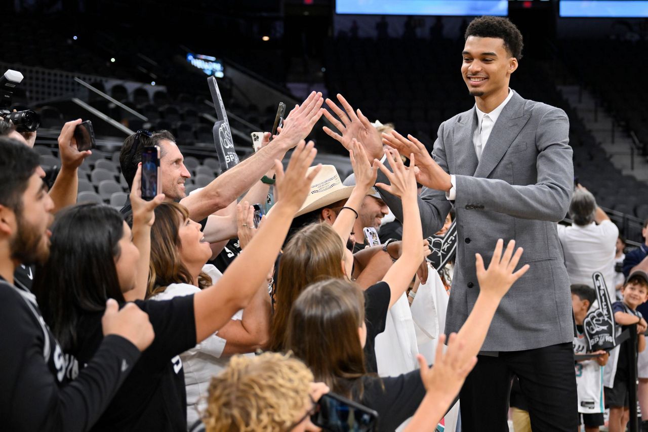 French phenom Wembanyama is enjoying his time on the court with draft