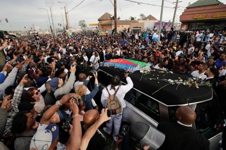 Nipsey Hussle funeral service draws mourners from across the