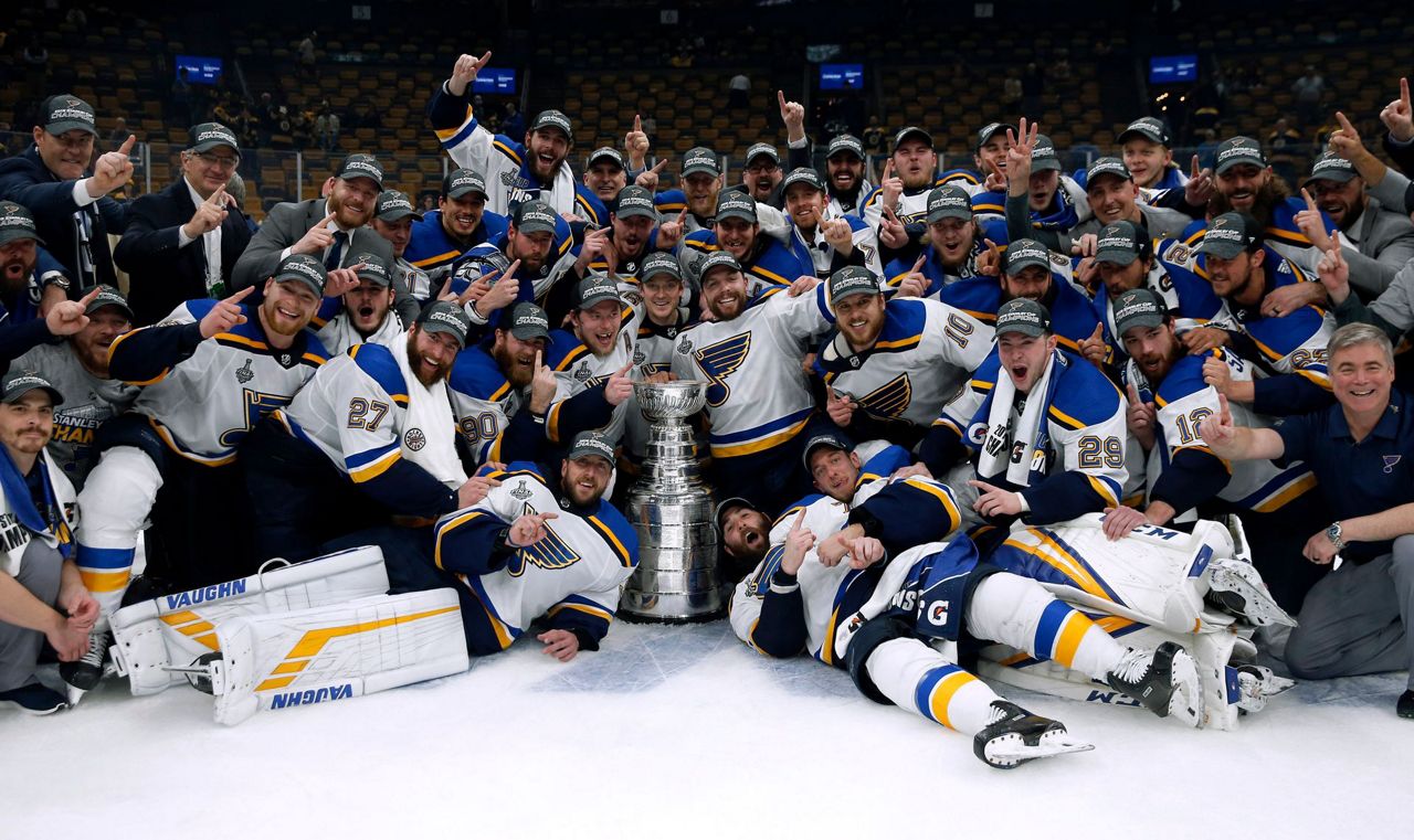 Bouwmeester and Blues' greybeards finally lift Stanley Cup