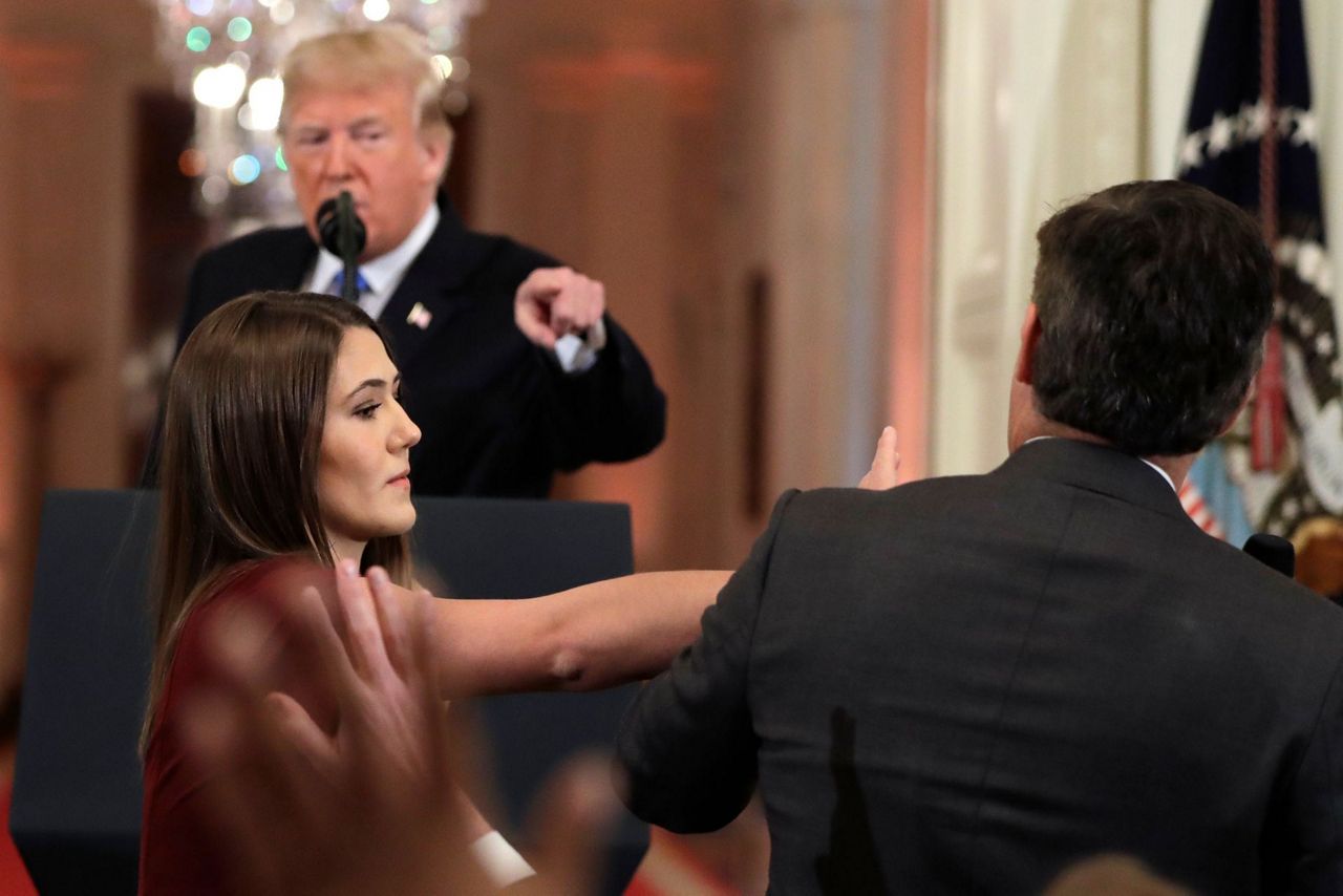 White House bans CNN reporter after confrontation with Trump