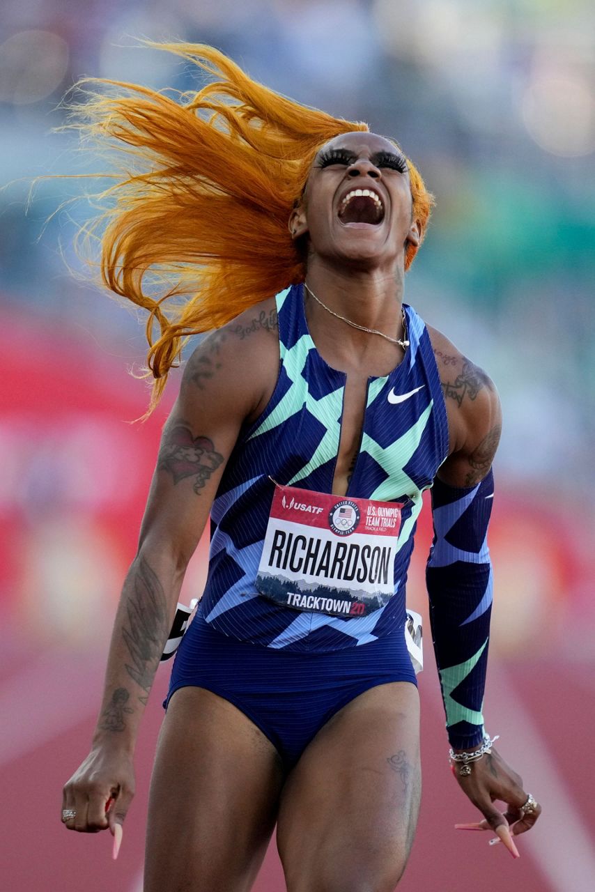 Sha'Carri Richardson notches colorful win at Olympic trials