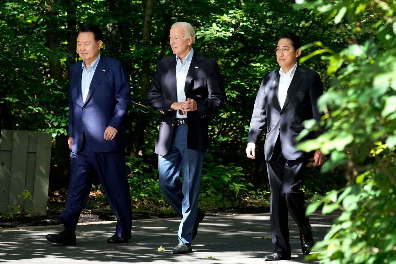 US, Japan and South Korea agree to expand security ties at summit amid ...