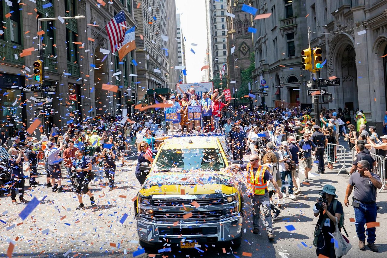 NYC honors essential workers at parade up Canyon of Heroes