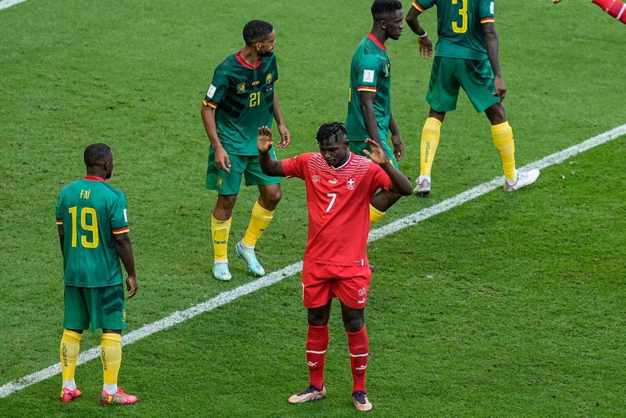 Embolo scores, Switzerland beat Cameroon 1-0 at World Cup - Spectrum News