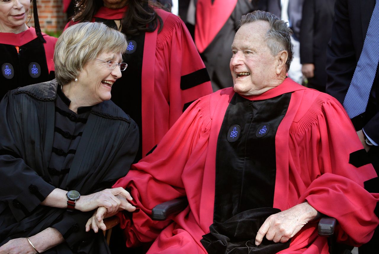 Bush and Harvard president