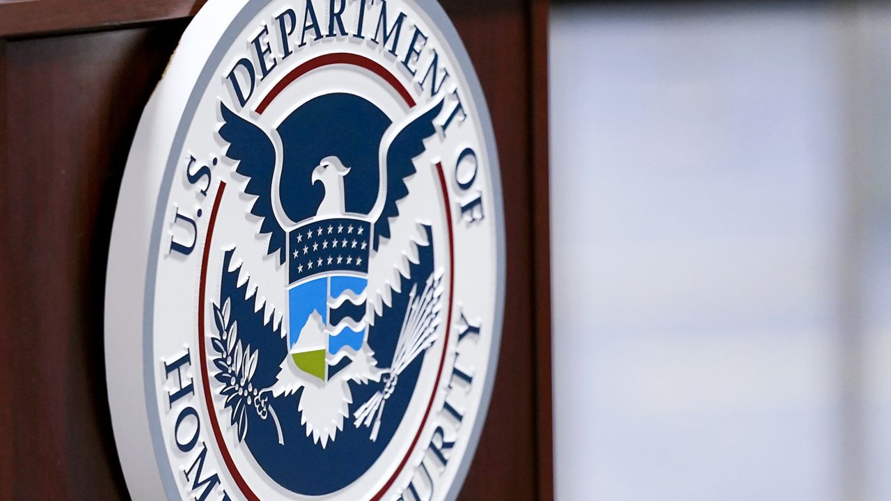 The U.S. Department of Homeland Security logo is pictured.