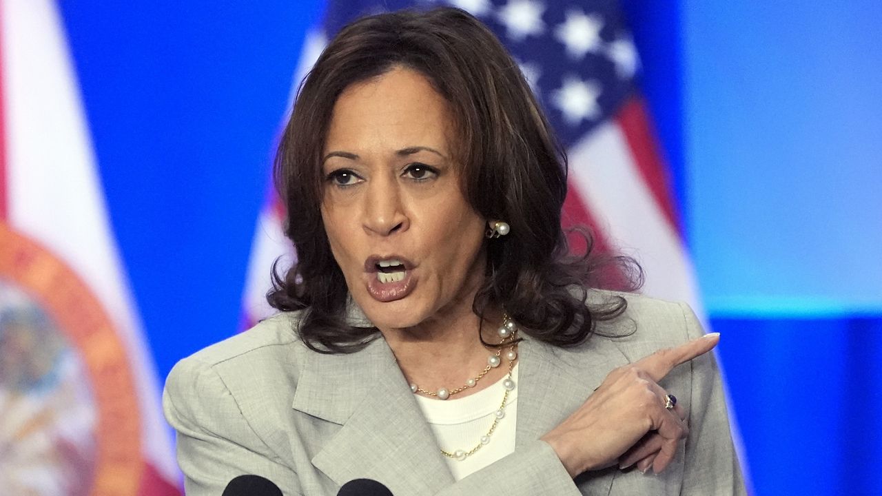 Harris blames Trump for Florida's six-week abortion ban