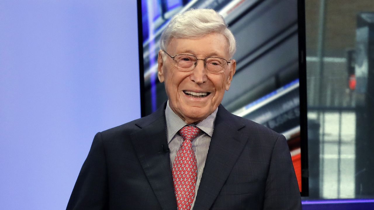 Home Depot co-founder Bernie Marcus appears on "Cavuto: Coast to Coast," with anchor Neil Cavuto, on the Fox Business Network, in New York, June 24, 2019. (AP Photo/Richard Drew)