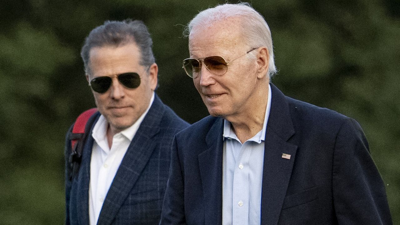 President Joe Biden, and his son Hunter Biden arrive at Fort McNair, Sunday, June 25, 2023, in Washington. (AP Photo/Andrew Harnik)