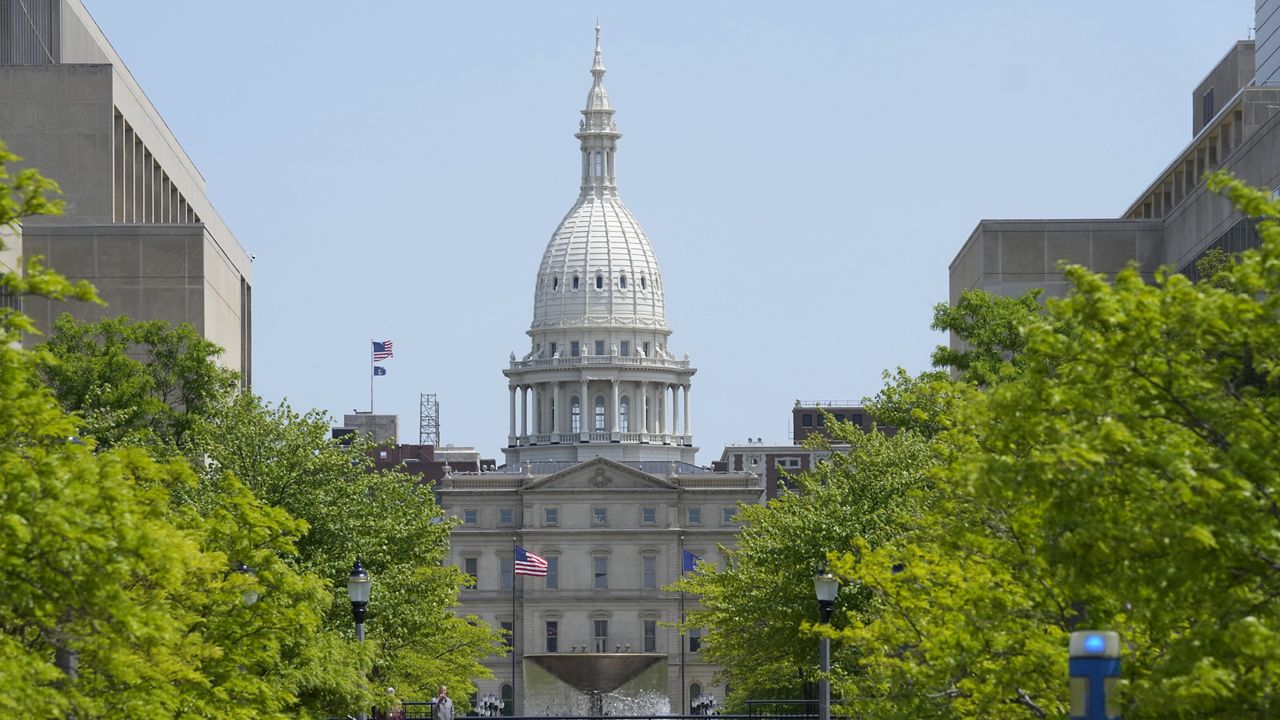The Michigan Capitol is seen, May 24, 2023, in Lansing, Mich. (AP Photo/Carlos Osorio