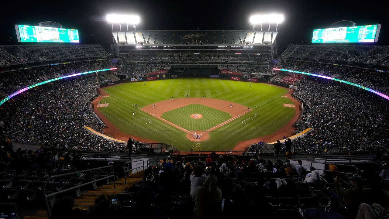 Rangers beat the A’s 5-1 in final scheduled night game at Coliseum