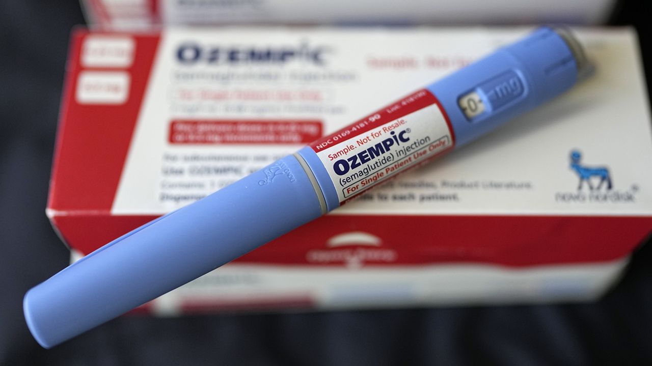 The injectable drug Ozempic is displayed, July 1, 2023, in Houston. (AP Photo/David J. Phillip, File)
