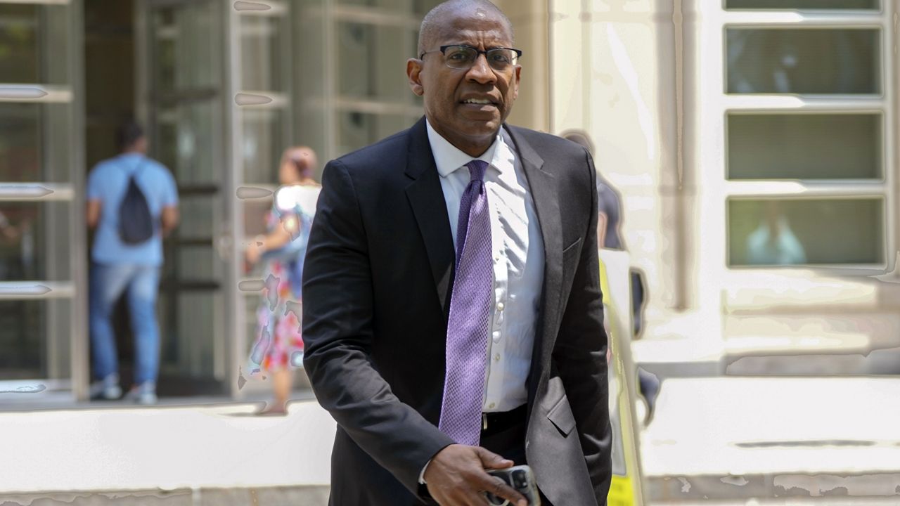 Carlos Watson leaves Brooklyn federal court, July 15, 2024, in New York. (AP Photo/Frank Franklin II)