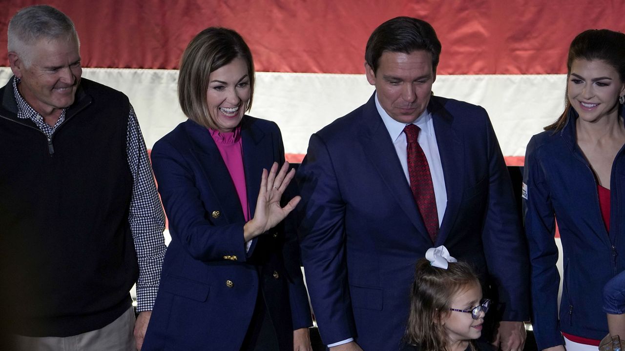 DeSantis argues Iowa gov's support may help him stop Trump