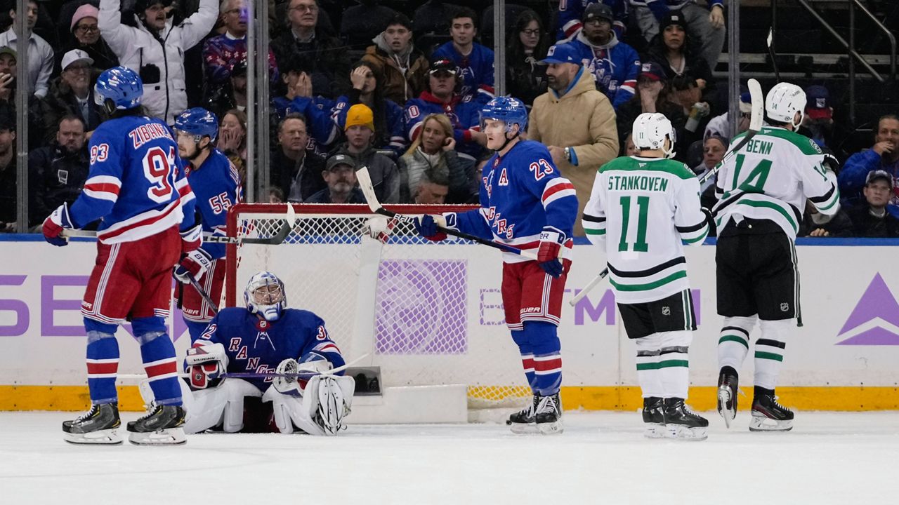 Benn scores in OT and Stars erase 3-goal deficit to beat Rangers 5-4