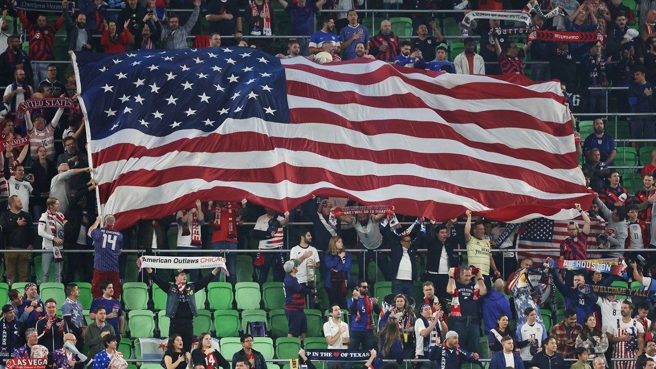 USMNT To Open 2024 With Exhibition In San Antonio   AP USMNT Flag Game 1127 Crop 2