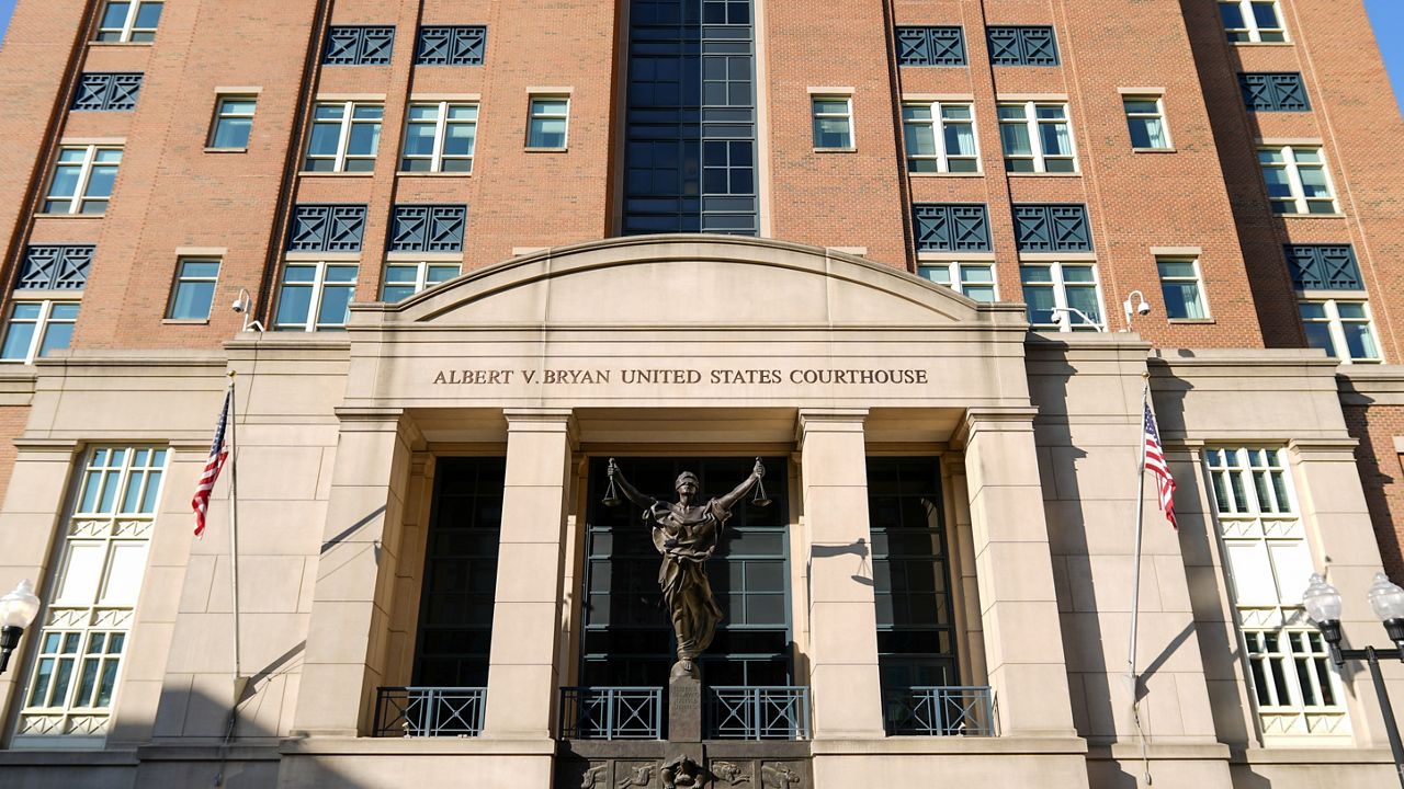 The U.S. District Court for the Eastern District of Virginia is seen, Sept. 9, 2024, in Alexandria, Va. (AP Photo/Stephanie Scarbrough)