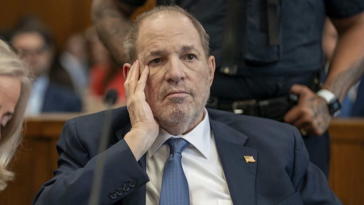 Harvey Weinstein appears at Manhattan criminal court for a preliminary hearing on Wednesday, May 1, 2024 in New York.
