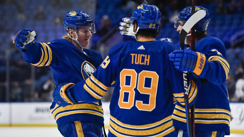 Sabres D Rasmus Dahlin sets NHL record with goal in 4th straight game to  start season