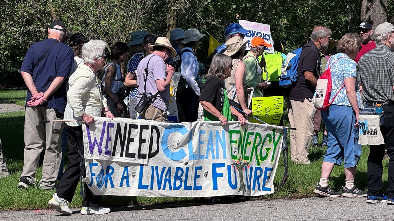 ‘We have to save our home:' Climate activists walk 100 miles