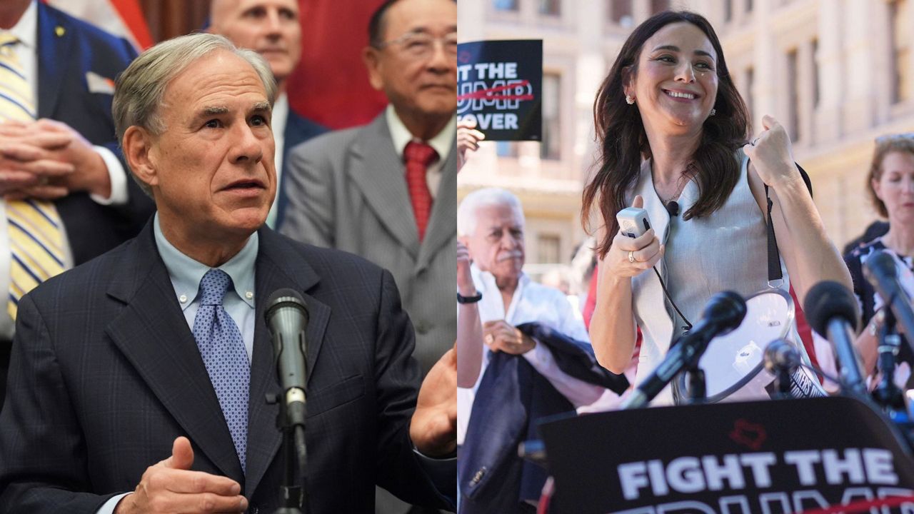 Greg Abbott is out­raising Gina Hinojosa, but he doesn’t seem to be spending the money cam­paigning against her