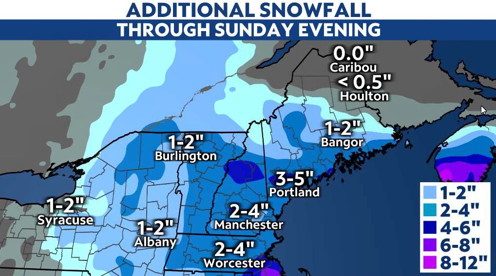 Winter storm in New England this weekend