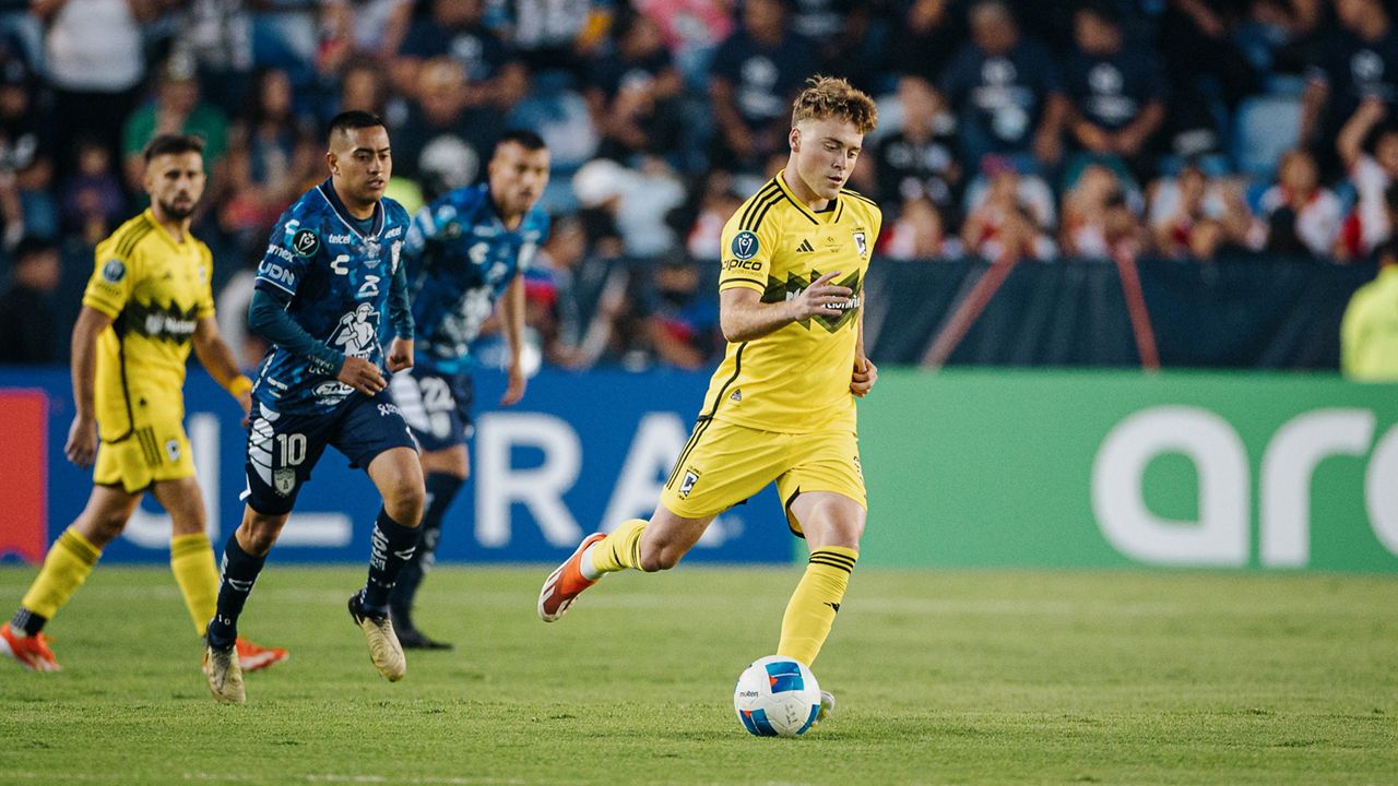 Columbus Crew player Aidan Morris in the Champions Cup final on June 1, 2024 (Couresty of the Columbus Crew)