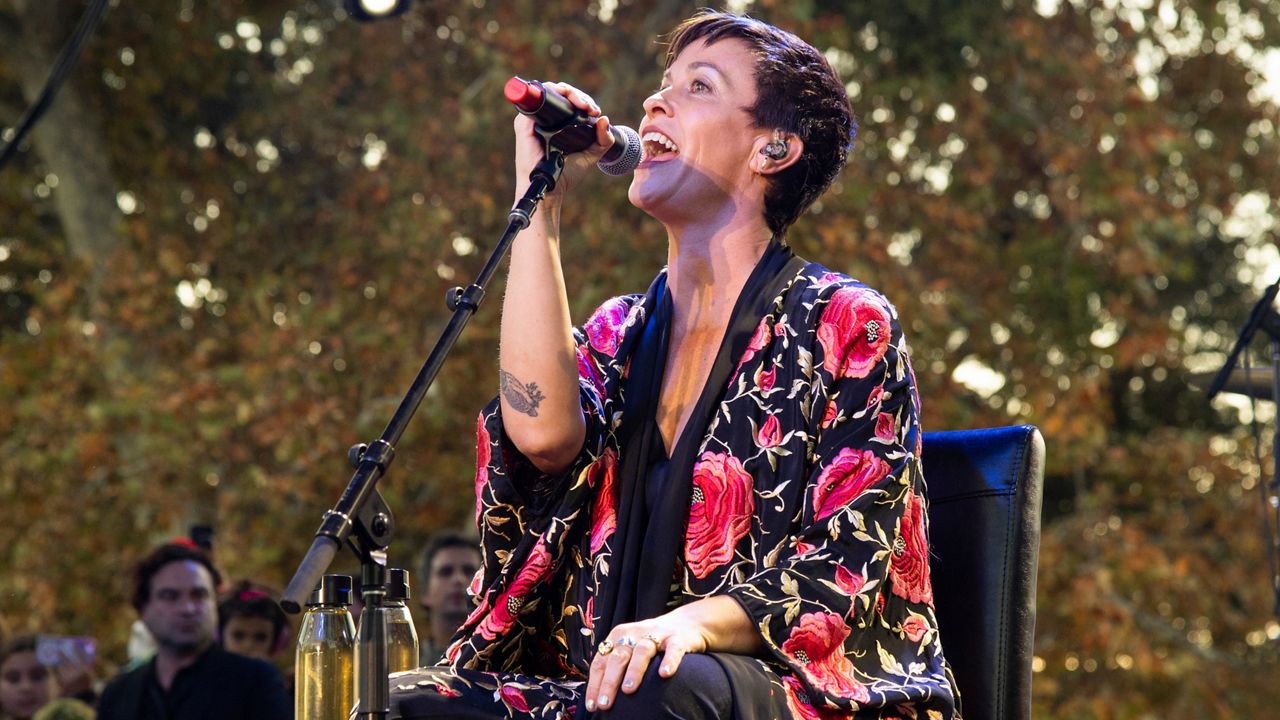 Alanis Morissette seen at One Love Malibu at King Gillette Ranch on Sunday, Dec. 2, 2018, in Calabasas, Calif. (Photo by Amy Harris/Invision/AP)