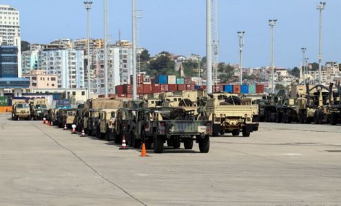 The Port of Durres, Durres, Albania, where U.S. Joint Forces