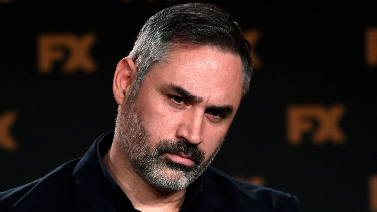 Alex Garland, the creator/executive producer/writer/director of the FX on Hulu limited series "Devs," takes part in a panel discussion on the show at the 2020 FX Networks Television Critics Association Winter Press Tour, Thursday, Jan. 9, 2020, in Pasadena, Calif. (AP Photo/Chris Pizzello)