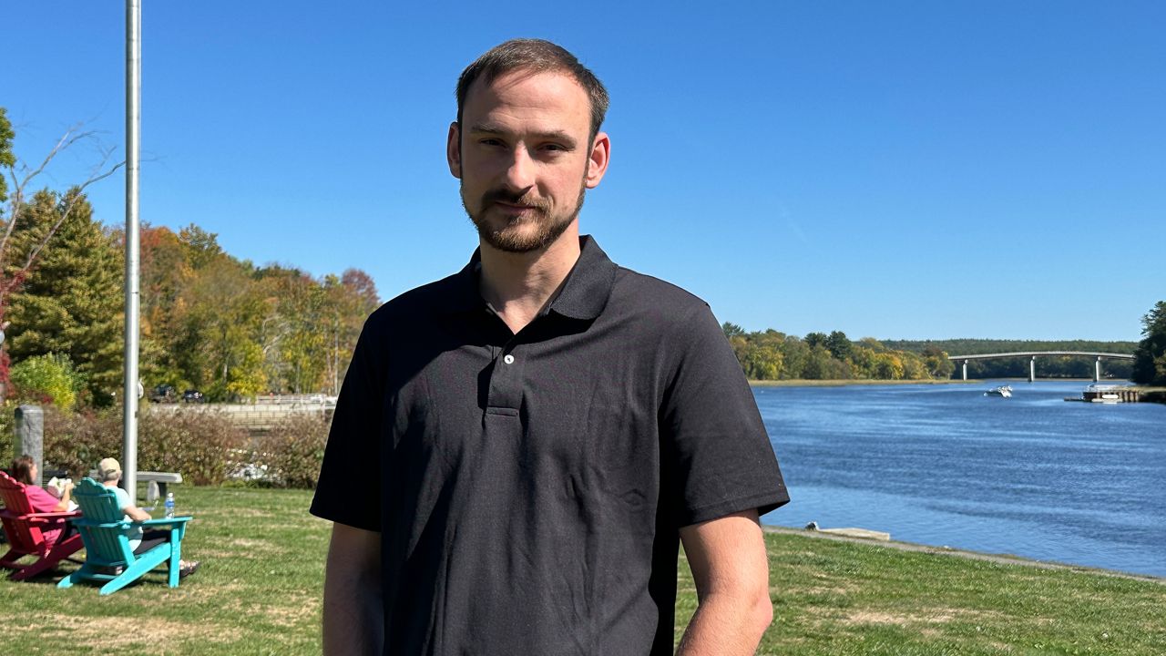 Alex Titcomb, campaign manager for Voter ID for ME, says the driving force behind the citizen initiative is the requirement that all voters show a photo identification before casting a ballot. (Spectrum News/Susan Cover)