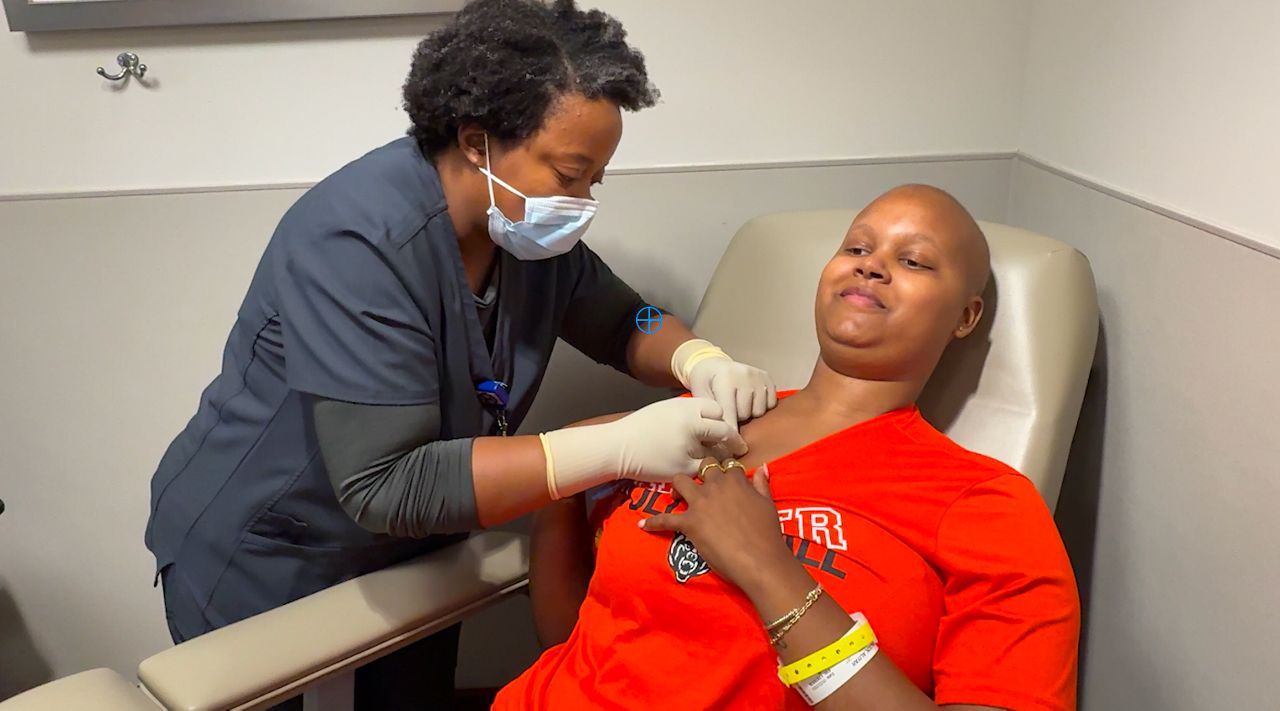 Ali Waldon is drawing upon her experience as an athlete in her battle against cancer.