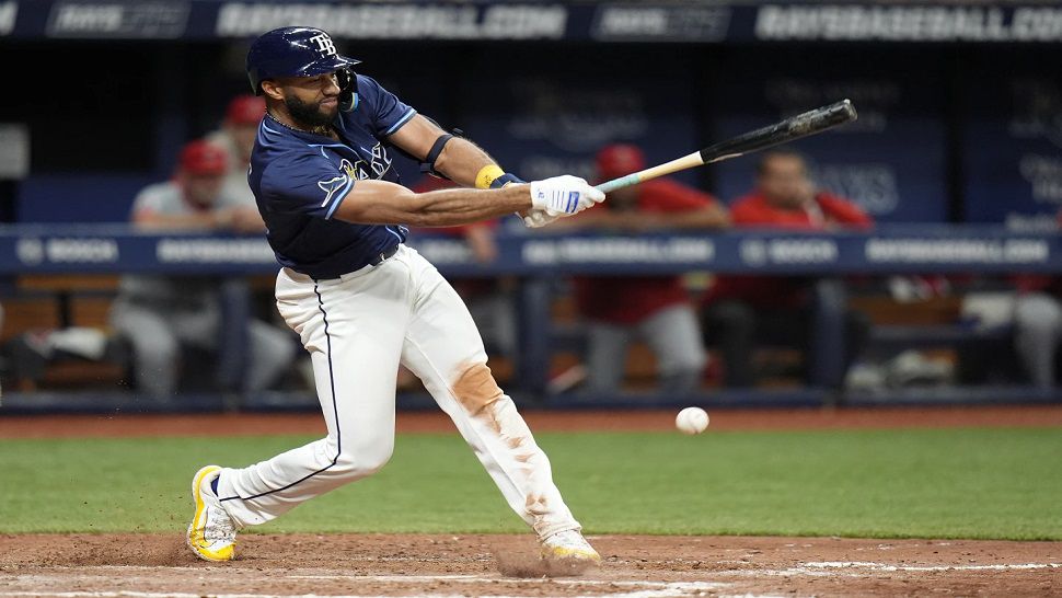 Tampa Bay second baseman Amed Rosario delivered the winning run on an infield single in the 13th inning against the Los Angeles Angels on Tuesday night.