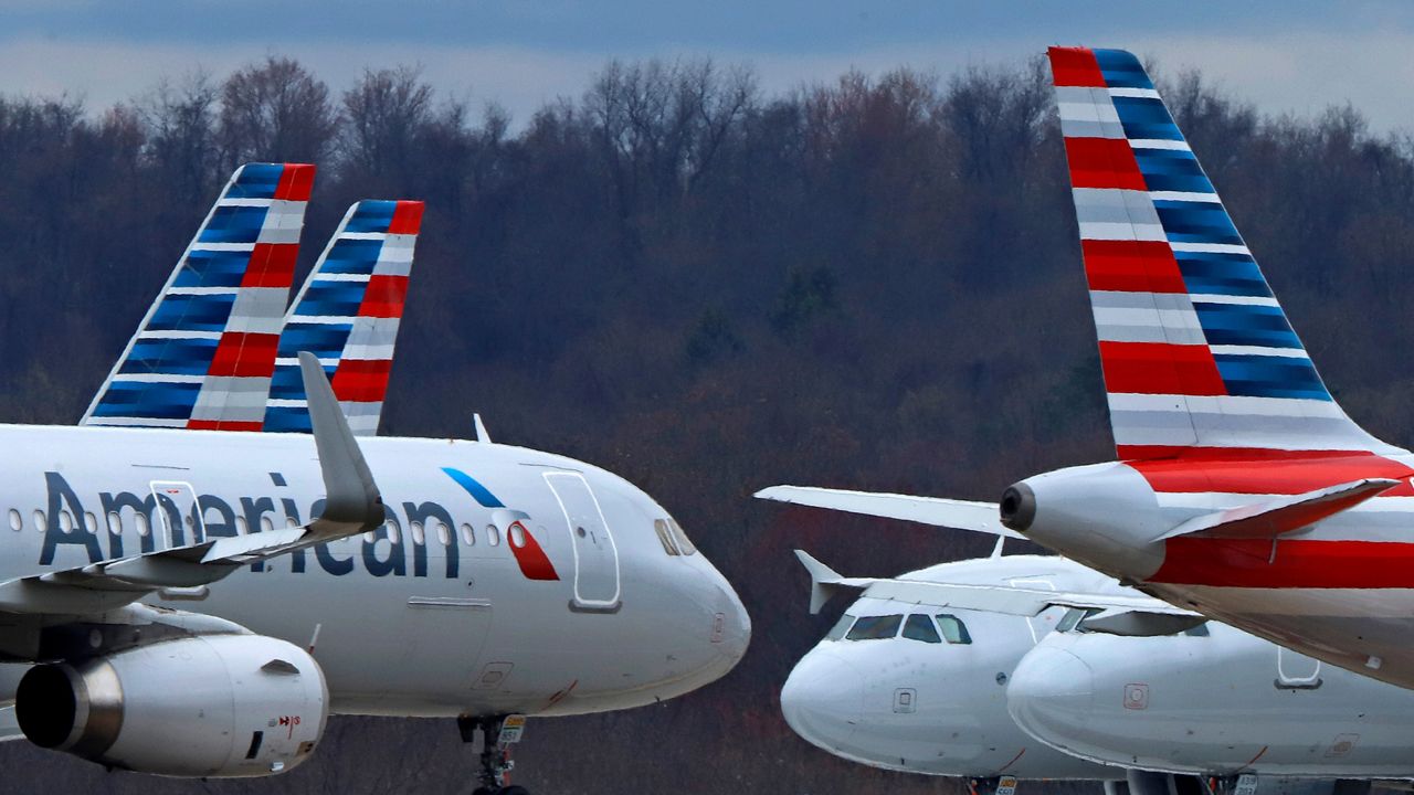 American Airlines planes are parked at Pittsburgh International Airport on March 31, 2020, in Imperial, Pa. American Airlines has reached a tentative labor agreement with pilots who recently raised the possibility of a strike against the nation’s biggest airline if they were unable to get a new contract with higher pay. American said Friday, May 19, 2023, that the four-year deal, if ratified by pilots, would give them pay and profit-sharing “that match the top of the industry.” (AP Photo/Gene J. Puskar)