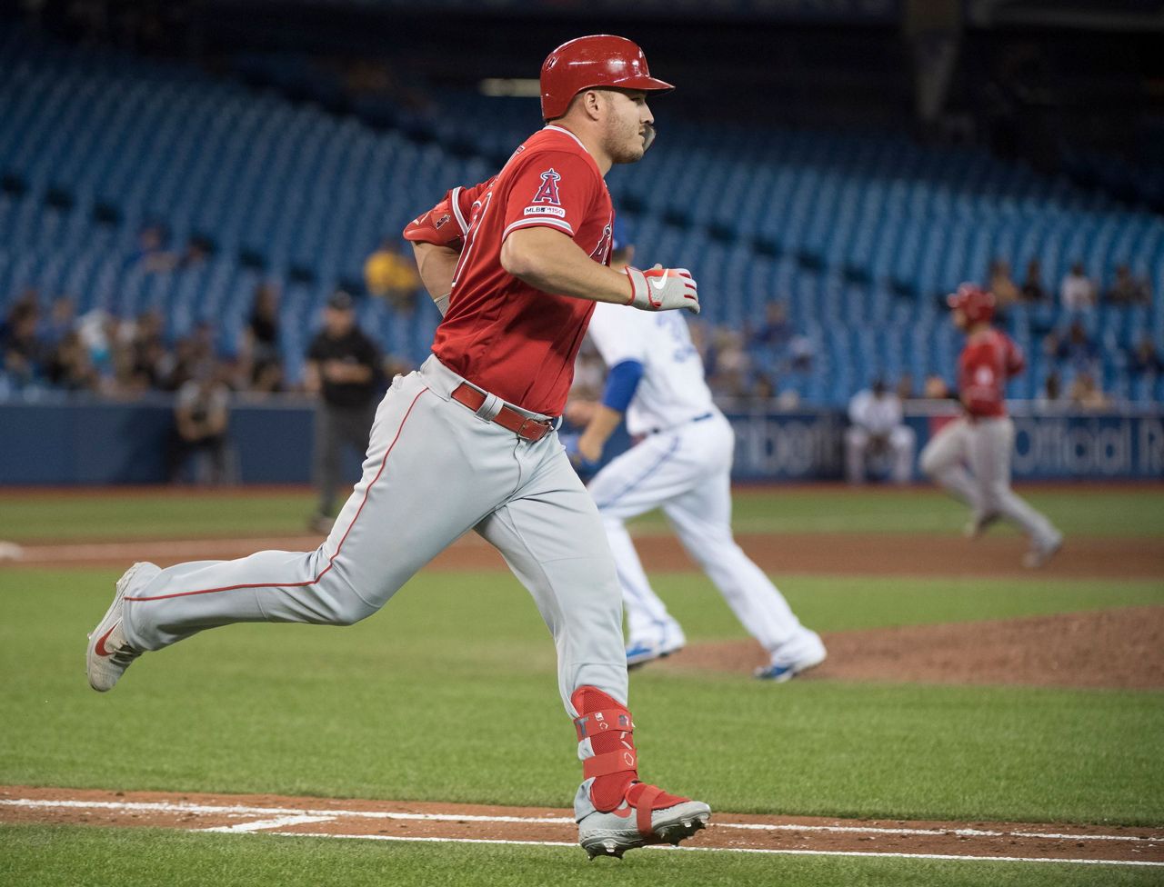 Torii Hunter Jr. replaced Mike Trout with his dad watching