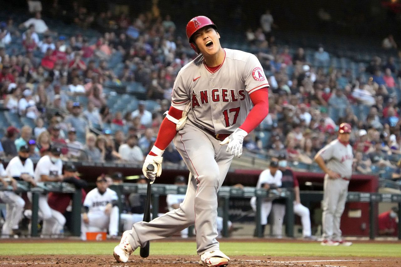 Ohtani delivers on mound, at plate as Angels top D-backs 6-5