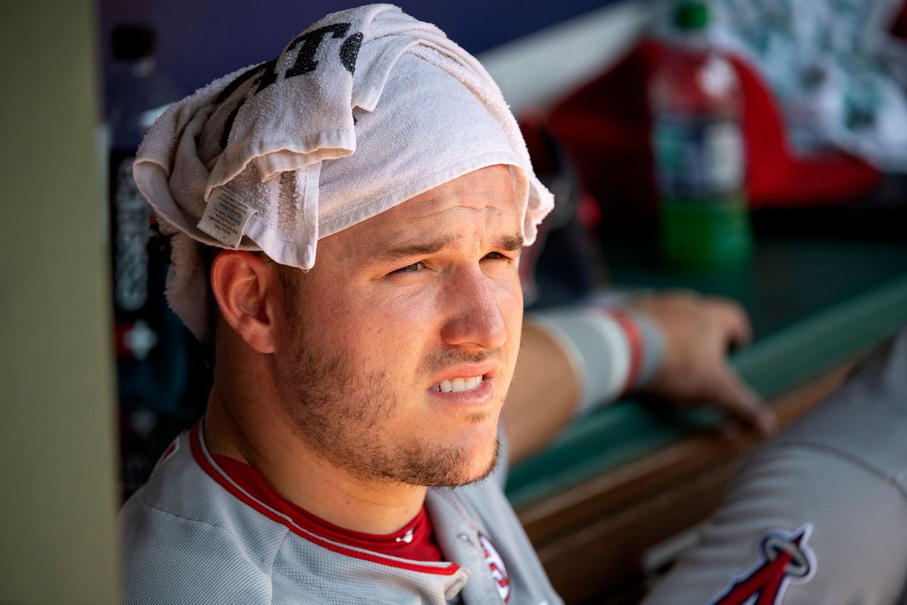 Los Angeles Angels - If you mustache us why Mike Trout is sporting